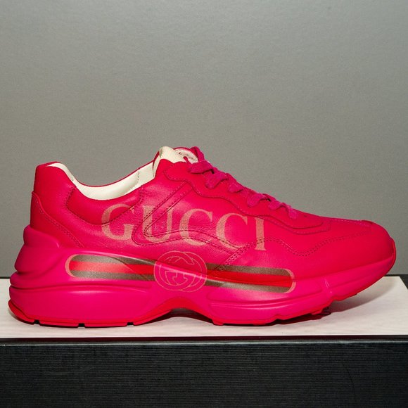 Gucci Rhyton Gucci logo leather sneaker - Picture 3 of 3